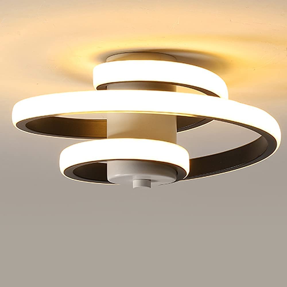 Plafonnier LED Moderne, 24W Lampe de Plafond en Aluminium et Acrylique