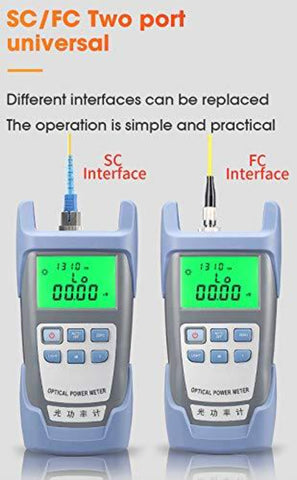 Fotometro per fibra ottica FTTH Tester per cavi ottici Tester per fibra ottica da -70 dBm a +10 dBm