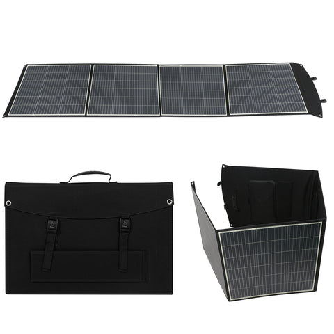 Pannello solare da 200 W - Alimentazione monocristallina, uscita CC 20 V/10 A o 39 V/5,12 A, 3 strati