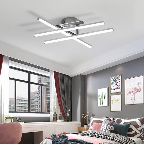 Lampada da soffitto a LED, Plafoniera a LED minimalista da 18 W, Luci bianche fredde, 6500K, LED integrati, Plafoniera per camera da letto, soggiorno, sala da pranzo, IP20