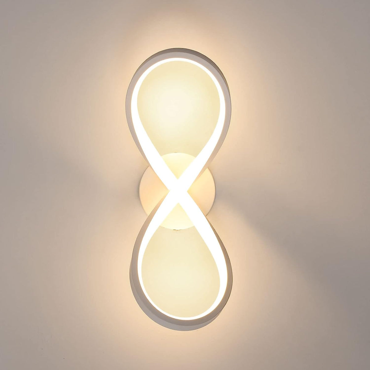 Plafoniera a LED dal design moderno bianco caldo 3000K lampada da soffitto per soggiorno camera da letto sala da pranzo ufficio bianco