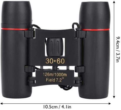 Goeco Mini telescopio pieghevole 30x60 Telescopio ottico ad alta risoluzione per viaggi e caccia