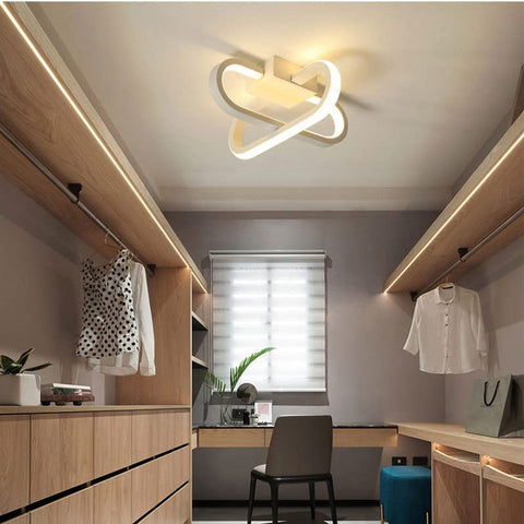 Plafoniera LED Dimmerabile, Lampada LED Personalità 18W Plafoniera LED 3 Temperature di Colore Lampada da Soffitto 3000K/6000K/4000K, Plafoniera LED per Soggiorno, Camera da Letto, Cucina, Corridoio, Ingressi