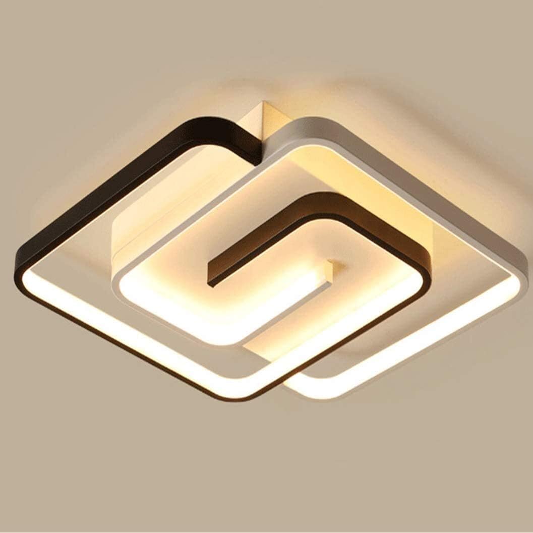 Plafoniera a LED dimmerabile con telecomando Lampada da soffitto moderna dimmerabile 3000K-6000K per soggiorno Camera da letto Sala da pranzo Ufficio 40W Quadrato