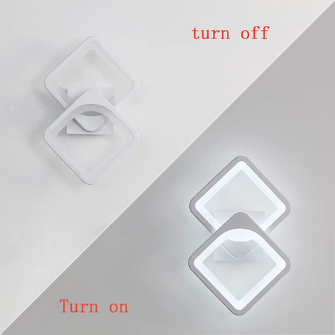 Applique a LED da 24 W dal design moderno, luce bianca fredda 6000 K, lampada da parete per interni per soggiorno, camera da letto, scale, corridoio, bagno 