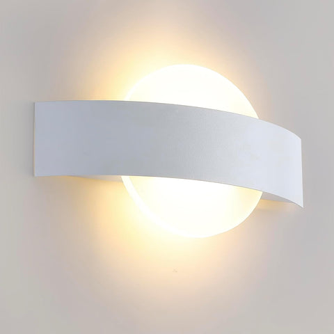 Applique Murale LED Moderne Rond Lampe murale Blanc Chaud 3000K 12W