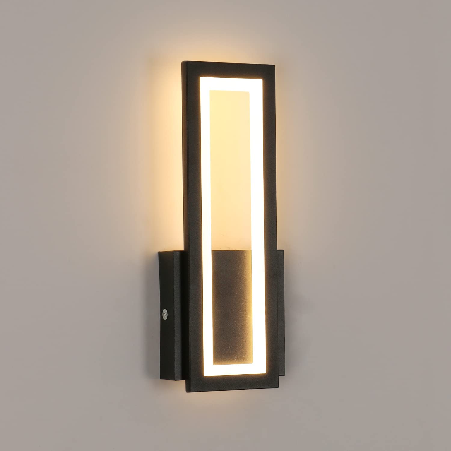 pplique Murale LED Intérieur, 16W Simple Square Lampe Murale LED