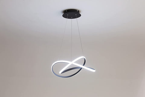 Lampadario LED moderno, plafoniera LED in alluminio, lampada a sospensione 35W 3150Lumen per soggiorno, sala da pranzo, camera da letto