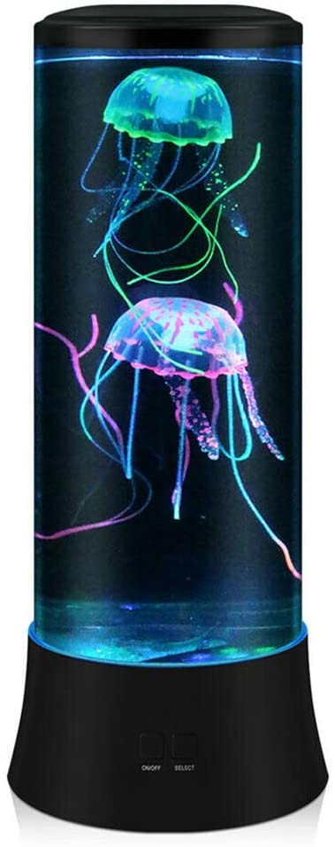 Novità lampada lava a LED con meduse - 7 colori - lampada d'atmosfera in stile acquario