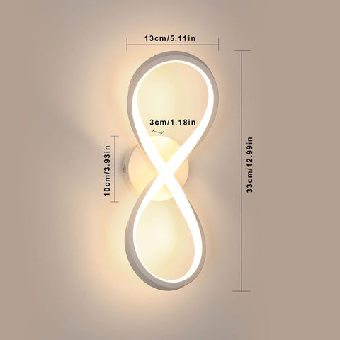 Plafoniera a LED dal design moderno bianco caldo 3000K lampada da soffitto per soggiorno camera da letto sala da pranzo ufficio bianco