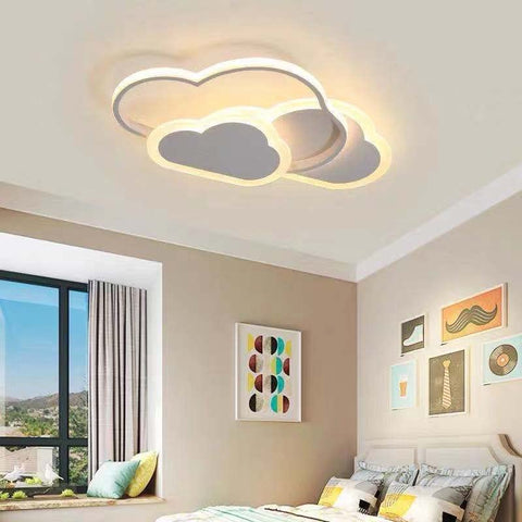 Plafoniera a LED, illuminazione da soffitto per interni, lampadario in acrilico bianco da 36 W, lampada da soffitto a forma di nuvola per camera da letto, soggiorno, sala da pranzo, luce calda 3000 K.