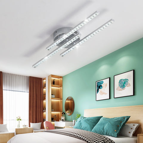 Plafoniera moderna a LED, plafoniera LED da incasso con 3 luci, plafoniera moderna per camera da letto, soggiorno, sala da pranzo, cucina