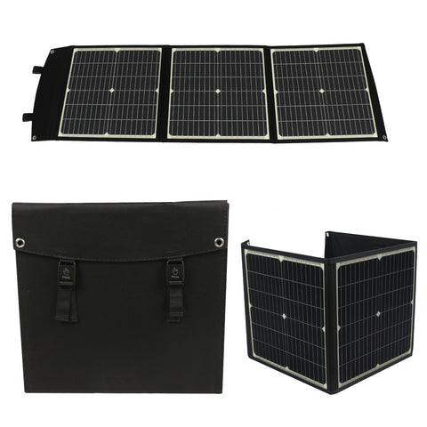 20V 75W pieghevole pannello solare portatile a ricarica rapida caricabatteria solare banca di potere per il telefono camper orologi da esterno DC + USB