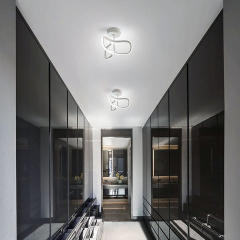 Plafoniera a LED da 16 W, moderna lampada da soffitto in metallo acrilico e alluminio, luce bianca 6000 K, moderna plafoniera a LED per soggiorno, camera da letto e cucina.