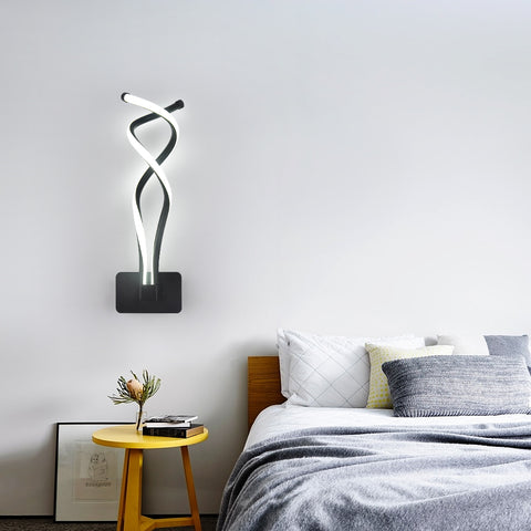 Lampada da parete a LED, lampada da comodino da 13 W, lampada da parete in alluminio per corridoio delle scale del soggiorno della camera da letto