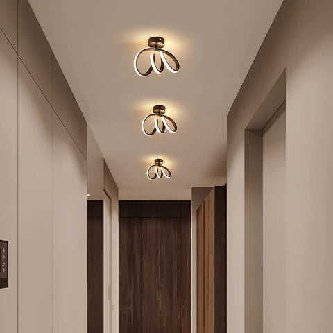 Plafoniera moderna a LED Lampada da parete a LED per interni 24W Plafoniera per corridoio per camera da letto, sala da pranzo, cucina, corridoio Luce bianca calda 3000K, diametro 28 cm