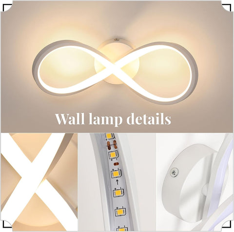 Plafoniera a LED dal design moderno bianco caldo 3000K lampada da soffitto per soggiorno camera da letto sala da pranzo ufficio bianco