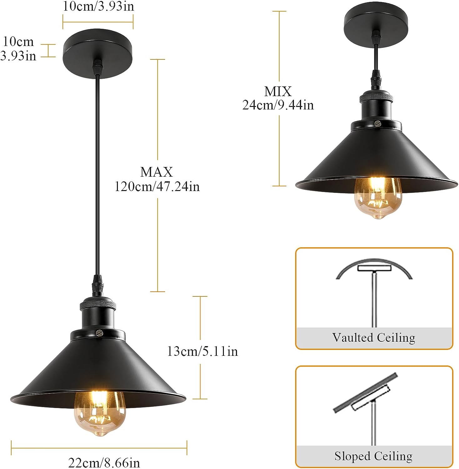 Tableau des tailles de chandeliers