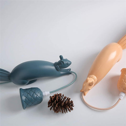 Lampadario in resina scoiattolo, moderna lampada industriale a sospensione per animali per lampade da cucina per camerette-blu