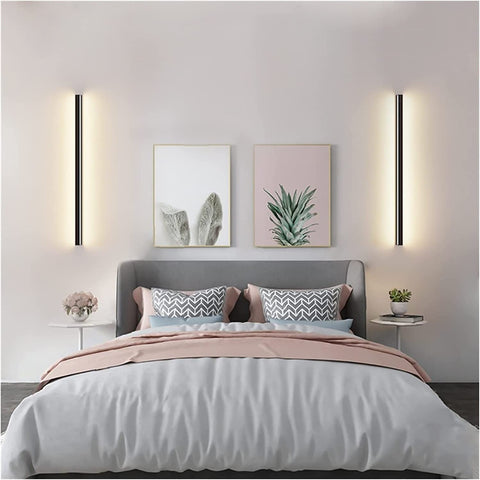 Lampada da parete per esterni a LED, lampada da parete nera minimalista impermeabile, luce calda 3000K, 12W, protezione IP65, materiale acrilico e ferro, per illuminazione interna ed esterna