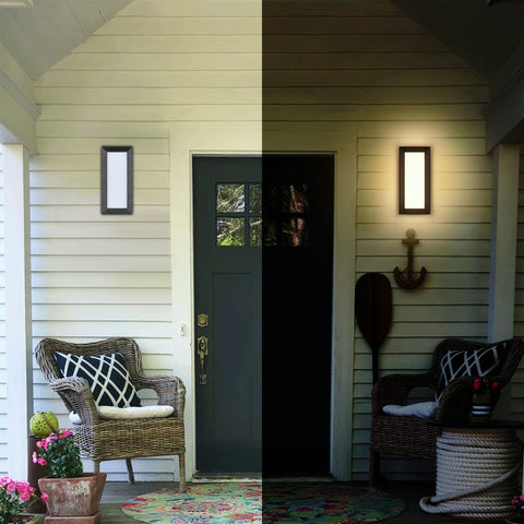 Applique da esterno a LED da 18 W, lampada da parete impermeabile IP65, illuminazione moderna bianco neutro 4000 K per cortile, giardino, terrazza, corridoio, sentiero, patio, villa - Illuminazione per esterni