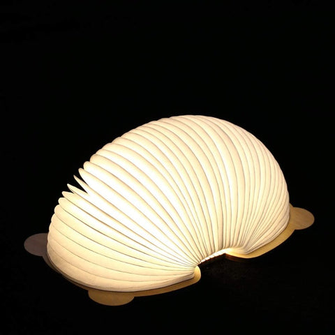 Lampada da libro pieghevole, lampada notturna per bambini, lampada di carta portatile, 7 colori, ricarica USB