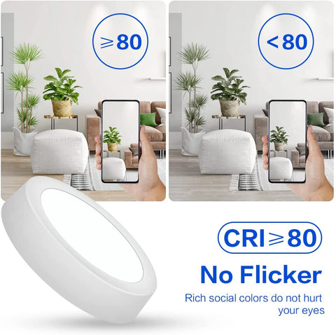 Plafoniera a LED 2 pezzi, 12W 6000K bianco freddo, lampada da soffitto moderna plafoniera rotonda, plafoniera a LED piatta per camera da letto, soggiorno, sala da pranzo