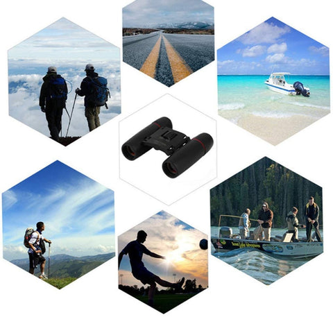 Goeco Mini telescopio pieghevole 30x60 Telescopio ottico ad alta risoluzione per viaggi e caccia