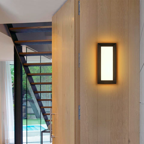 Applique da esterno a LED da 18 W, lampada da parete impermeabile IP65, illuminazione moderna bianco neutro 4000 K per cortile, giardino, terrazza, corridoio, sentiero, patio, villa - Illuminazione per esterni