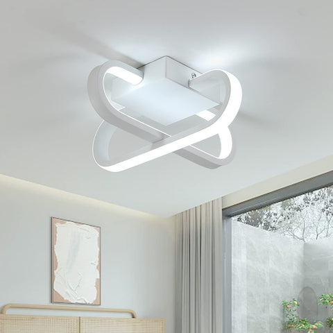 Plafoniera LED Dimmerabile, Lampada LED Personalità 18W Plafoniera LED 3 Temperature di Colore Lampada da Soffitto 3000K/6000K/4000K, Plafoniera LED per Soggiorno, Camera da Letto, Cucina, Corridoio, Ingressi
