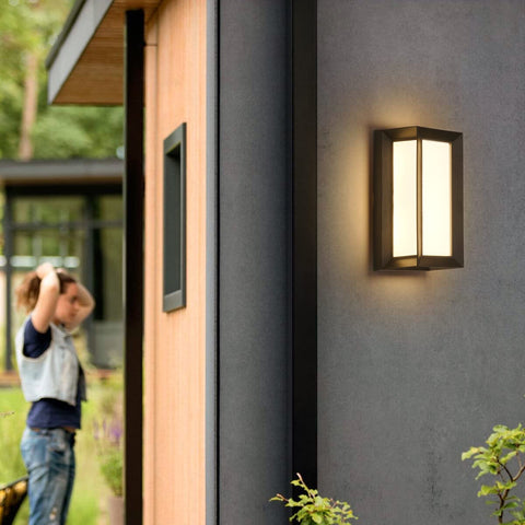 Applique da esterno a LED da 18 W, lampada da parete impermeabile IP65, illuminazione moderna bianco neutro 4000 K per cortile, giardino, terrazza, corridoio, sentiero, patio, villa - Illuminazione per esterni