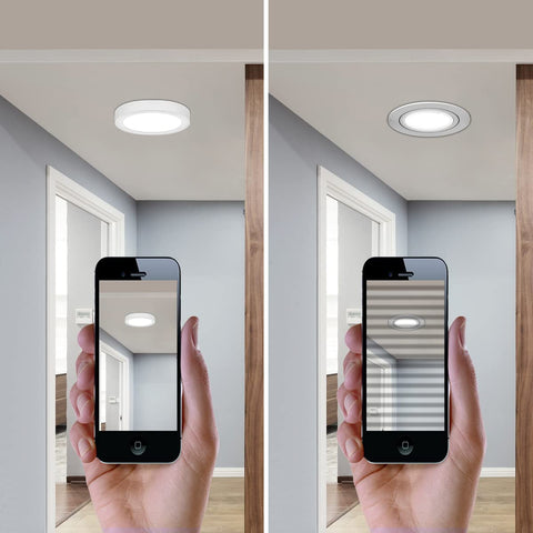 Plafoniera a LED 2 pezzi, 12W 6000K bianco freddo, lampada da soffitto moderna plafoniera rotonda, plafoniera a LED piatta per camera da letto, soggiorno, sala da pranzo