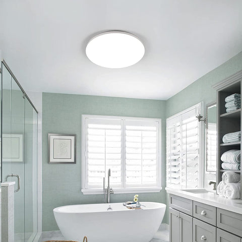 Plafoniera LED, Plafoniera Moderna 36W 3200LM, Plafoniera LED Rotonda Ultra Sottile per Bagno Cucina Camera da Letto Corridoio Balcone, Ø23*H4cm, 4000K Bianco Naturale