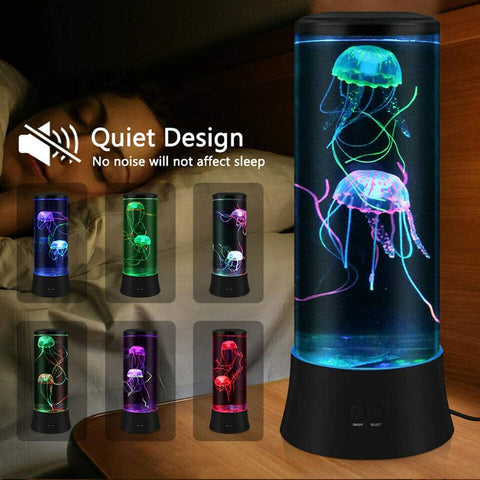 Novità lampada lava a LED con meduse - 7 colori - lampada d'atmosfera in stile acquario