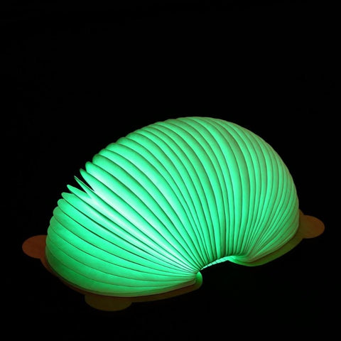 Lampada da libro pieghevole, lampada notturna per bambini, lampada di carta portatile, 7 colori, ricarica USB