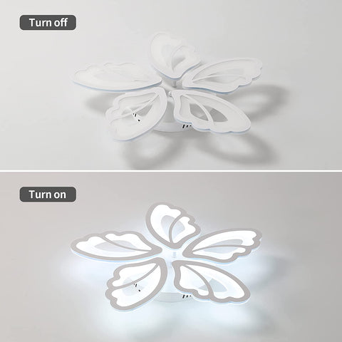 Plafoniere a LED, lampada da soffitto moderna da 36 W, luce bianca fredda 3500LM 6000K per soggiorno, camera da letto e corridoio (5 plafoniere in acrilico)