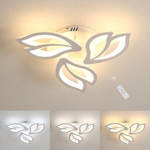 Plafonnier LED, 45W Lampe de Plafond, Lustre LED Modernes 4500LM