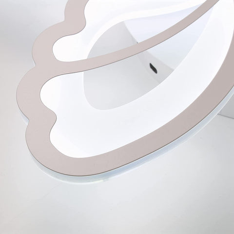 Plafoniera LED 42W 3480 Lumen, Lampada da soffitto moderna bianca, Plafoniera in acrilico 6000K, 3 ali da assemblare, per soggiorni, camere da letto