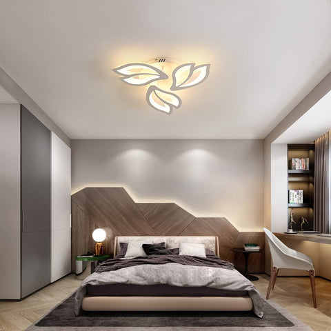 Plafoniera a LED, lampada da soffitto da 30 W, lampadario moderno a LED da 4500 lm per soggiorno, camera da letto e corridoio, dimmerabile 3000 K-6500 K (luce calda, luce naturale, luce bianca fredda)