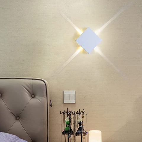 Lampada da parete a LED, Lampada da parete a LED SCONCE STAR Cross Star Light Star per corridoio corridoio Bianco caldo, Lampada da parete Echance