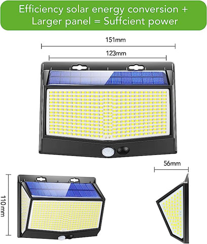 Lampada da parete a LED con sensore di movimento esterno da 2 pezzi, per cortile, giardino, corridoio, terrazza, vicino a parete, patio, villa