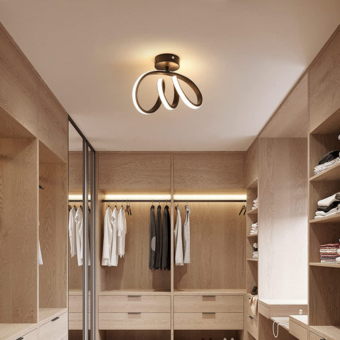 Plafoniera moderna a LED Lampada da parete a LED per interni 24W Plafoniera per corridoio per camera da letto, sala da pranzo, cucina, corridoio Luce bianca calda 3000K, diametro 28 cm