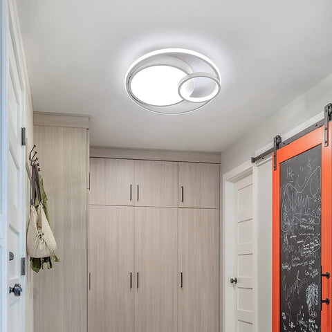 Plafoniera LED, Lampada da soffitto 50W 5600lm, Plafoniera moderna LED per camera da letto Soggiorno Corridoio Ufficio Bagno Cucina Luce bianca fredda 6000K
