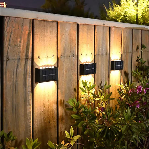 Lampada da parete a LED a luce solare da esterno 2 pezzi Bianco caldo 3000K per cortile giardino corridoio terrazza vicino al muro percorso patio villa nero 