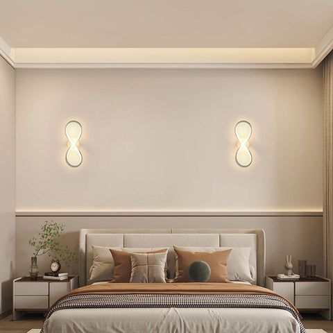 Plafoniera a LED dal design moderno bianco caldo 3000K lampada da soffitto per soggiorno camera da letto sala da pranzo ufficio bianco