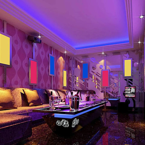 Striscia LED da 5 m, LED flessibile per ambienti RGB luminoso, Striscia LED multicolore con telecomando per camera da letto, cucina, TV, feste