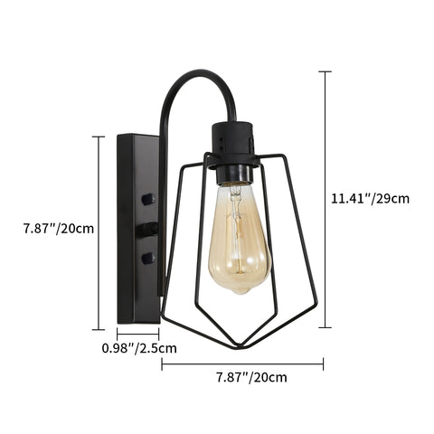 Lampada da parete vintage per interni, lampada da parete industriale E27 per corridoio bar, adatta per camere da letto, ristoranti, caffè, corridoi