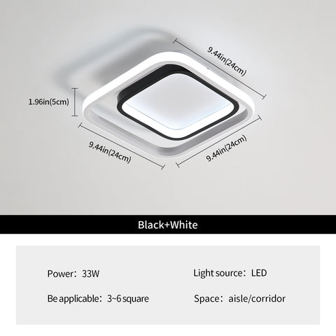 Plafoniera a LED, moderna plafoniera da soffitto 30W 3300lm, 6000K, lampada da soffitto in acrilico e metallo, per soggiorno, camera da letto, sala da pranzo