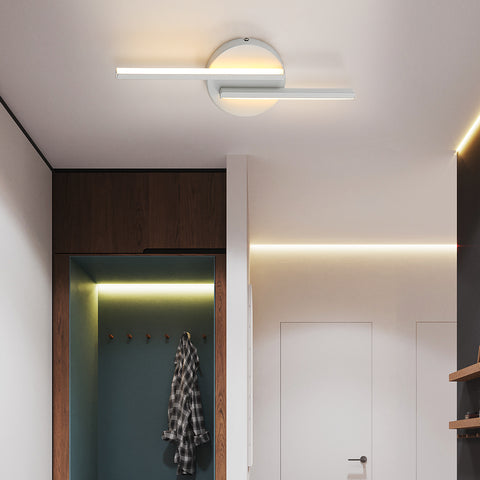 Lampada da parete a LED moderna per interni, applique in alluminio per soggiorno corridoio bagno scala luce notturna (bianca) luce calda 3000K