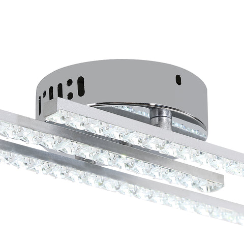 Plafoniera moderna a LED, plafoniera LED da incasso con 3 luci, plafoniera moderna per camera da letto, soggiorno, sala da pranzo, cucina